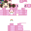 Minecraft skin texture, 64x64 pixels