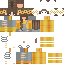 Minecraft skin texture, 64x64 pixels