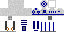 Minecraft skin texture, 64x32 legacy pixels