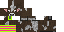 Minecraft skin texture, 64x32 legacy pixels