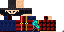 Minecraft skin texture, 64x32 legacy pixels
