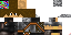 Minecraft skin texture, 64x32 legacy pixels
