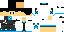 Minecraft skin texture, 64x32 legacy pixels