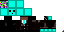 Minecraft skin texture, 64x32 legacy pixels