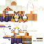 Minecraft skin texture, 64x64 pixels