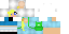 Minecraft skin texture, 64x32 legacy pixels