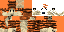 Minecraft skin texture, 64x32 legacy pixels