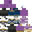 Minecraft skin texture, 64x64 pixels