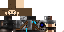 Minecraft skin texture, 64x32 legacy pixels