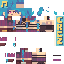 Minecraft skin texture, 64x64 pixels