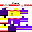 Yellow purple Minecraft skin texture, 64x64 pixels