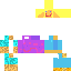 Minecraft skin texture, 64x64 pixels