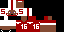 Minecraft skin texture, 64x32 legacy pixels
