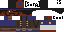 Minecraft skin texture, 64x32 legacy pixels