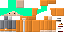Minecraft skin texture, 64x32 legacy pixels