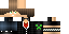 Minecraft skin texture, 64x32 legacy pixels
