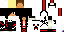 Minecraft skin texture, 64x32 legacy pixels