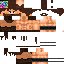 Minecraft skin texture, 64x64 pixels
