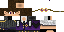 Minecraft skin texture, 64x32 legacy pixels