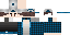 Minecraft skin texture, 64x32 legacy pixels