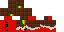 Minecraft skin texture, 64x32 legacy pixels