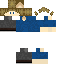 Minecraft skin texture, 64x64 pixels