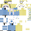 Minecraft skin texture, 64x64 pixels