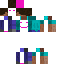Minecraft skin texture, 64x64 pixels