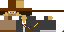 Minecraft skin texture, 64x32 legacy pixels