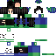 Minecraft skin texture, 64x64 pixels