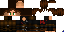 Minecraft skin texture, 64x32 legacy pixels