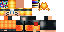 Minecraft skin texture, 64x32 legacy pixels