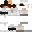 White Minecraft skin texture, 64x64 pixels
