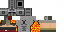 Minecraft skin texture, 64x32 legacy pixels