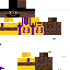 Minecraft skin texture, 64x64 pixels