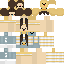 Minecraft skin texture, 64x64 pixels