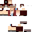 Minecraft skin texture, 64x64 pixels