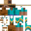 Minecraft skin texture, 64x64 pixels