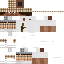 White Minecraft skin texture, 64x64 pixels