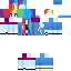 Minecraft skin texture, 64x64 pixels