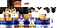 Minecraft skin texture, 64x32 legacy pixels