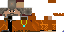 Minecraft skin texture, 64x32 legacy pixels
