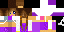 Minecraft skin texture, 64x32 legacy pixels