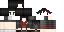 Gray Minecraft skin texture, 64x32 legacy pixels