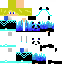 Minecraft skin texture, 64x64 pixels