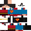 Minecraft skin texture, 64x64 pixels