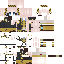 Minecraft skin texture, 64x64 pixels