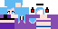 Minecraft skin texture, 64x32 legacy pixels