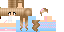 Minecraft skin texture, 64x32 legacy pixels