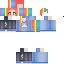 Minecraft skin texture, 64x64 pixels